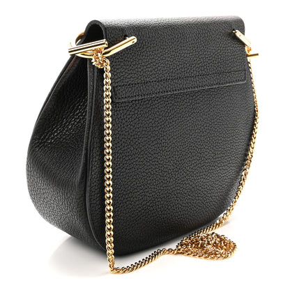 Chloe Grained Lambskin Drew Shoulder Bag Black 3 of 9