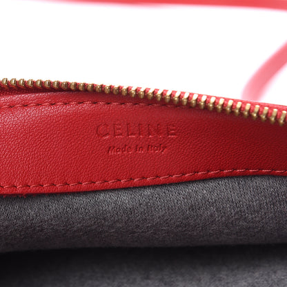 Celine Lambskin Small Trio Crossbody Bag Red 8 of 18