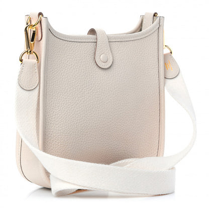 Hermes Taurillon Clemence Amazone Evelyne TPM Craie White 2 of 8