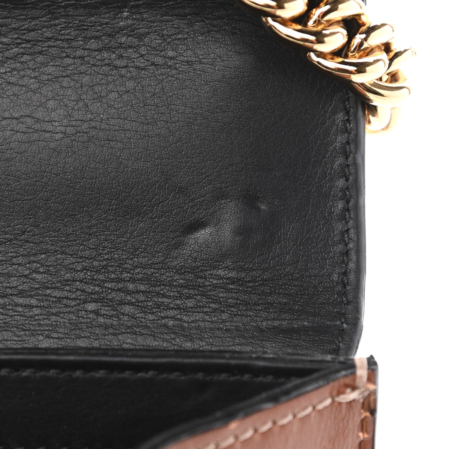 Gucci GG Supreme Monogram Calfskin Small Padlock Shoulder Bag Beige Black Cuir 12 of 12