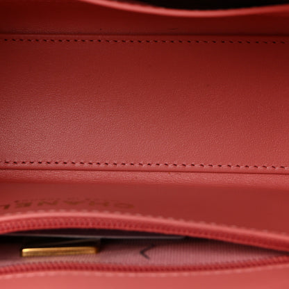 Chanel Shiny Aged Calfskin Quilted Nano Kelly Shopper Coral Pink 9 of 19