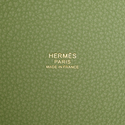 Hermes Taurillon Clemence Picotin Lock 18 PM Vert Criquet 6 of 11