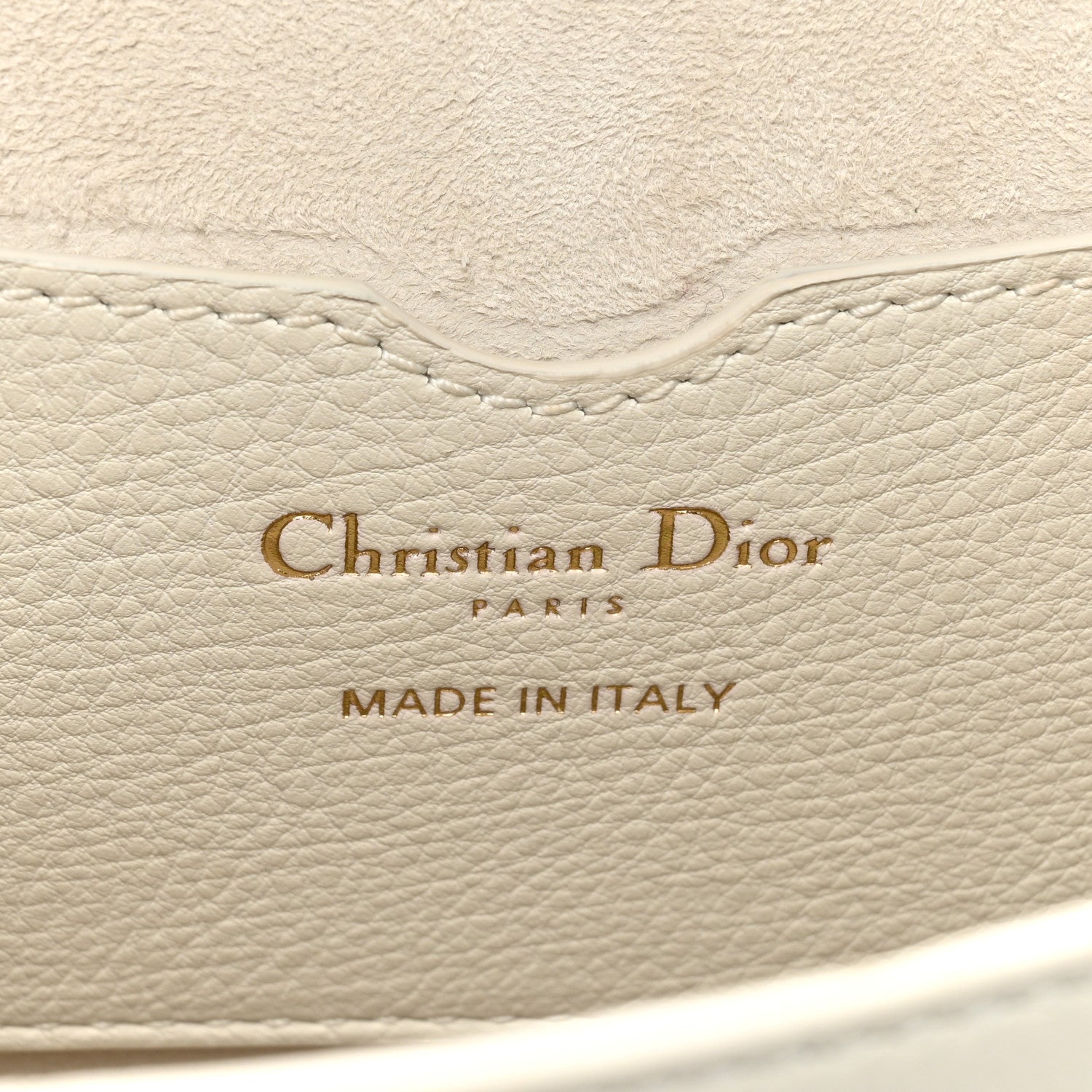 Christian Dior Grained Calfskin Medium Whipstitched Bobby Bag White 6 of 15