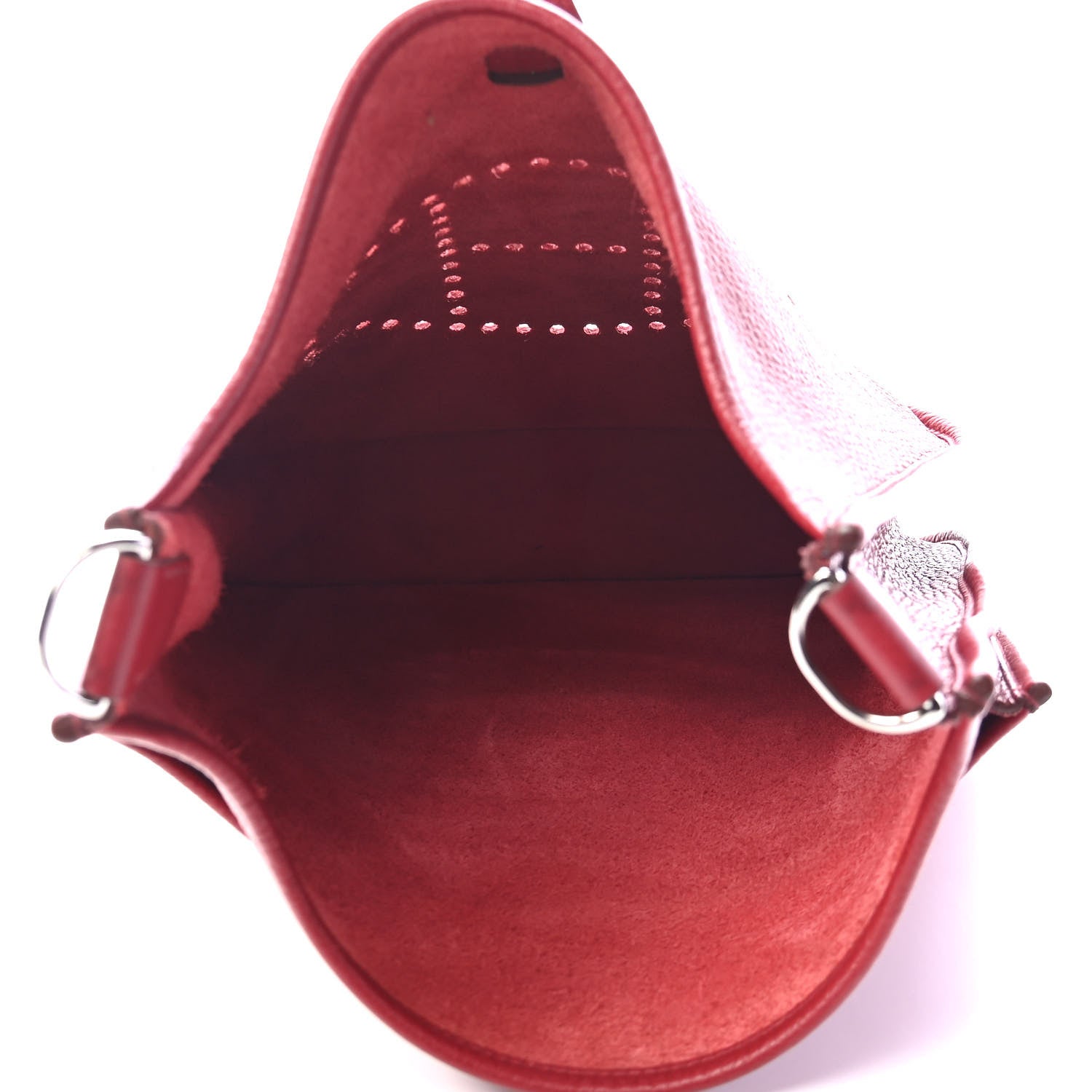 Hermes Taurillon Clemence Evelyne III PM Rouge Garance 5 of 9