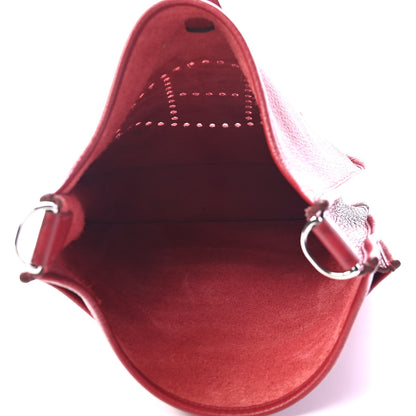 Hermes Taurillon Clemence Evelyne III PM Rouge Garance 5 of 9