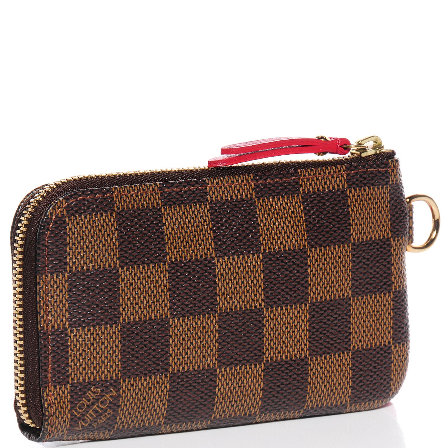 Damier Ebene Complice Trunks and Bags Key Pouch Red