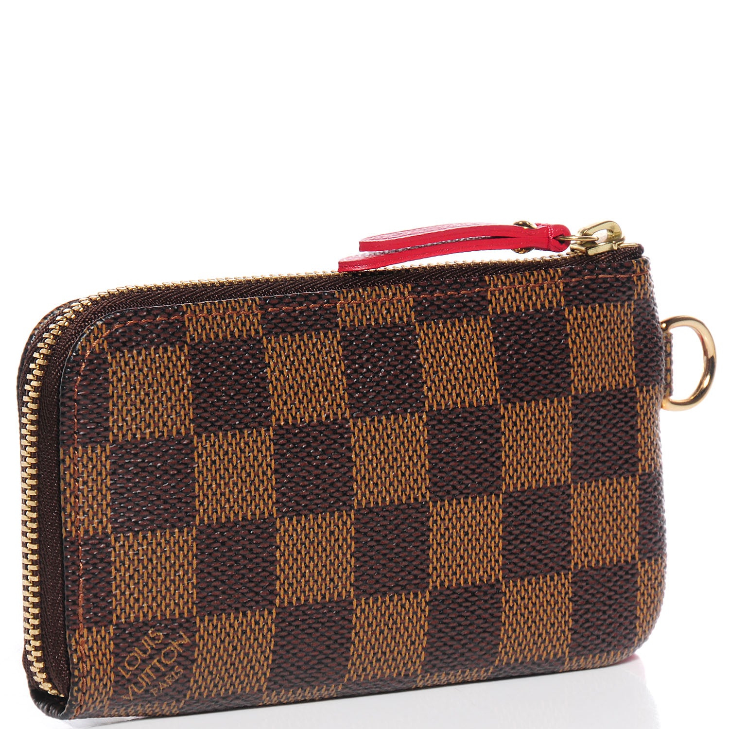 Louis Vuitton Damier Ebene Complice Trunks and Bags Key Pouch Red 3 of 7