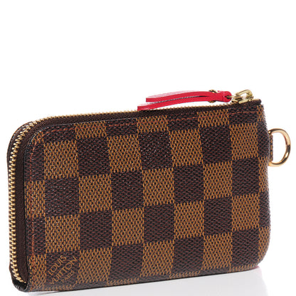Louis Vuitton Damier Ebene Complice Trunks and Bags Key Pouch Red 3 of 7