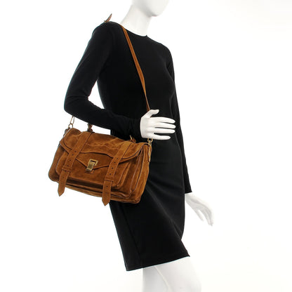 Proenza Schouler Suede Medium PS1 Satchel Tobacco 2 of 9
