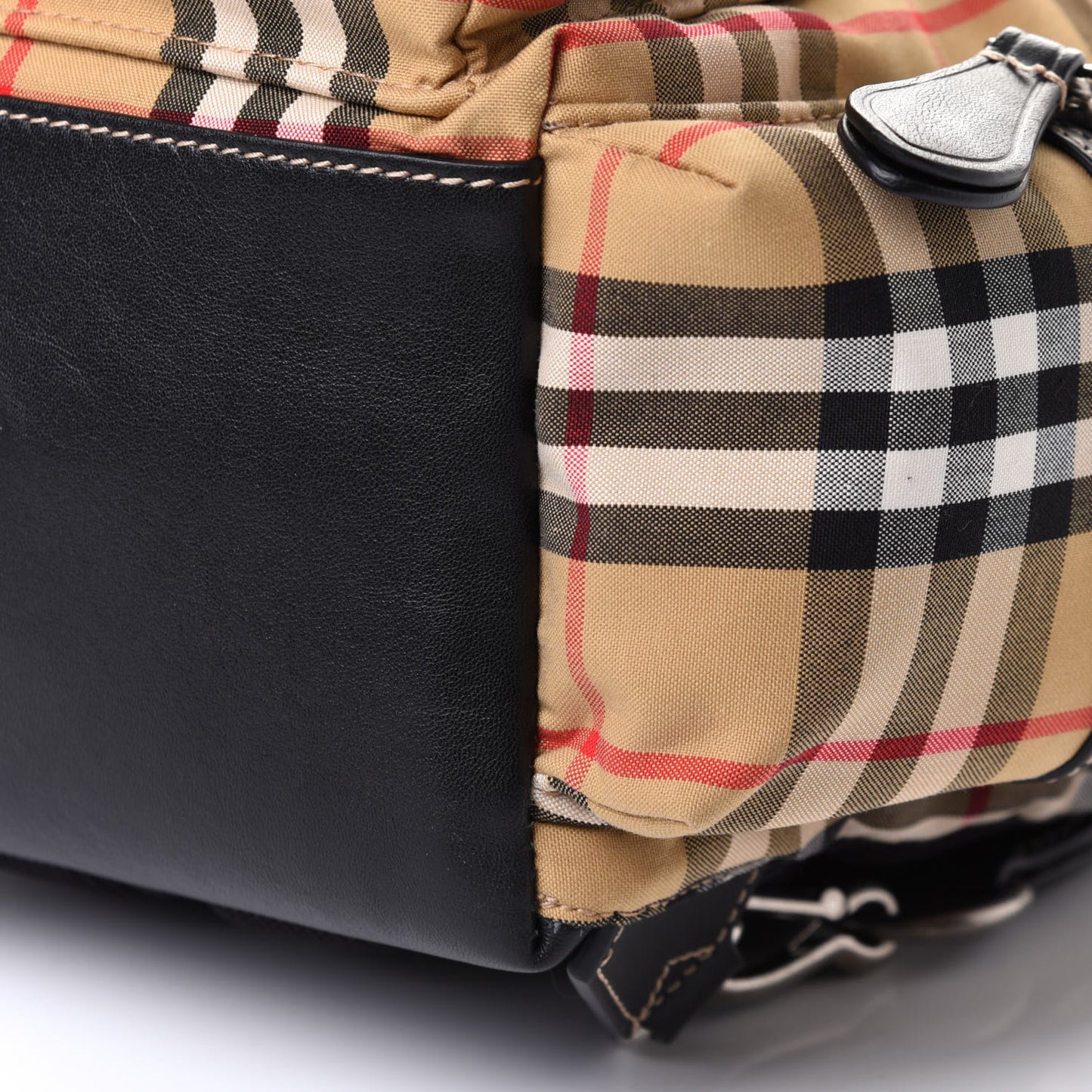 Vintage Check Small Rucksack Backpack Antique Yellow