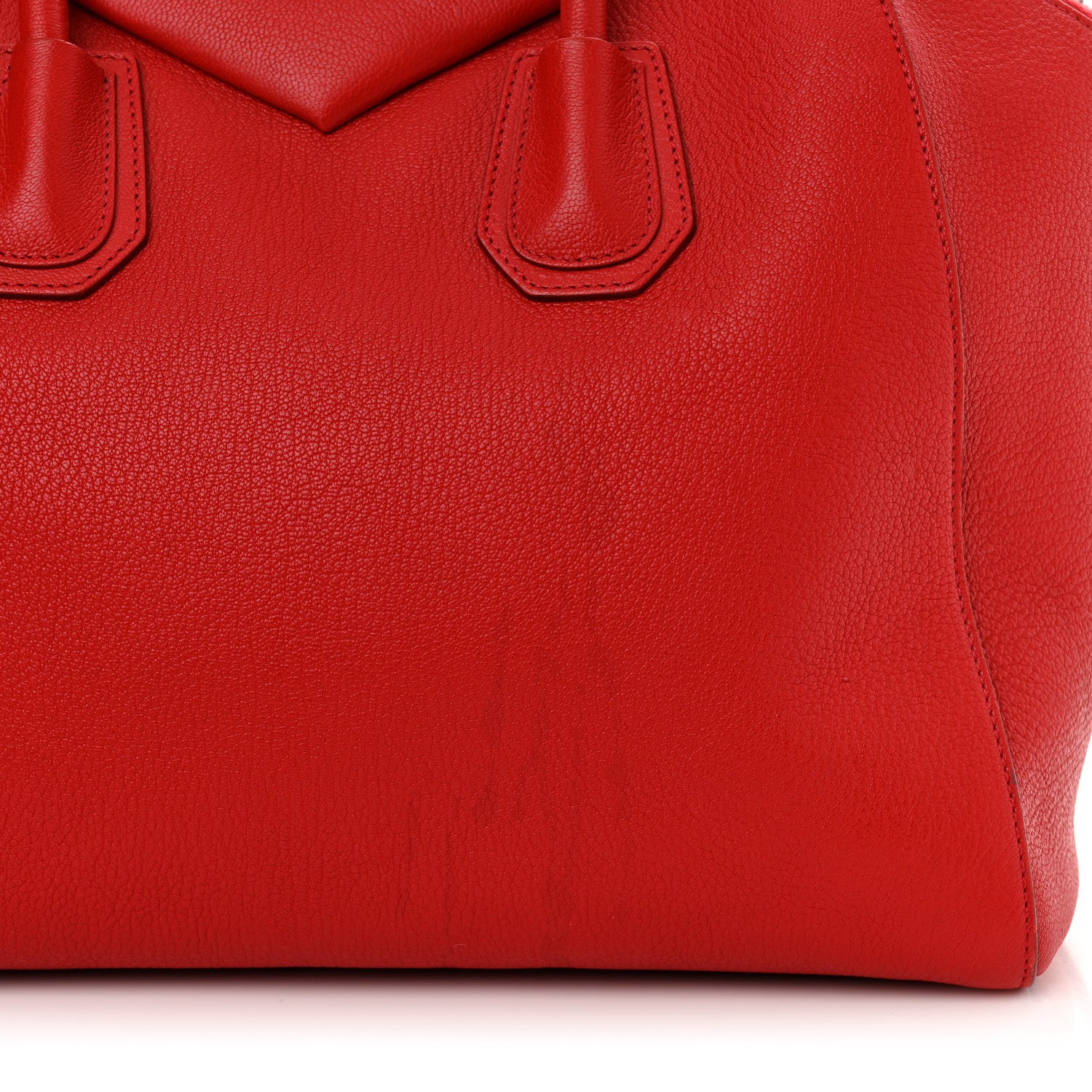 Givenchy Sugar Goatskin Medium Antigona Red 12 of 13