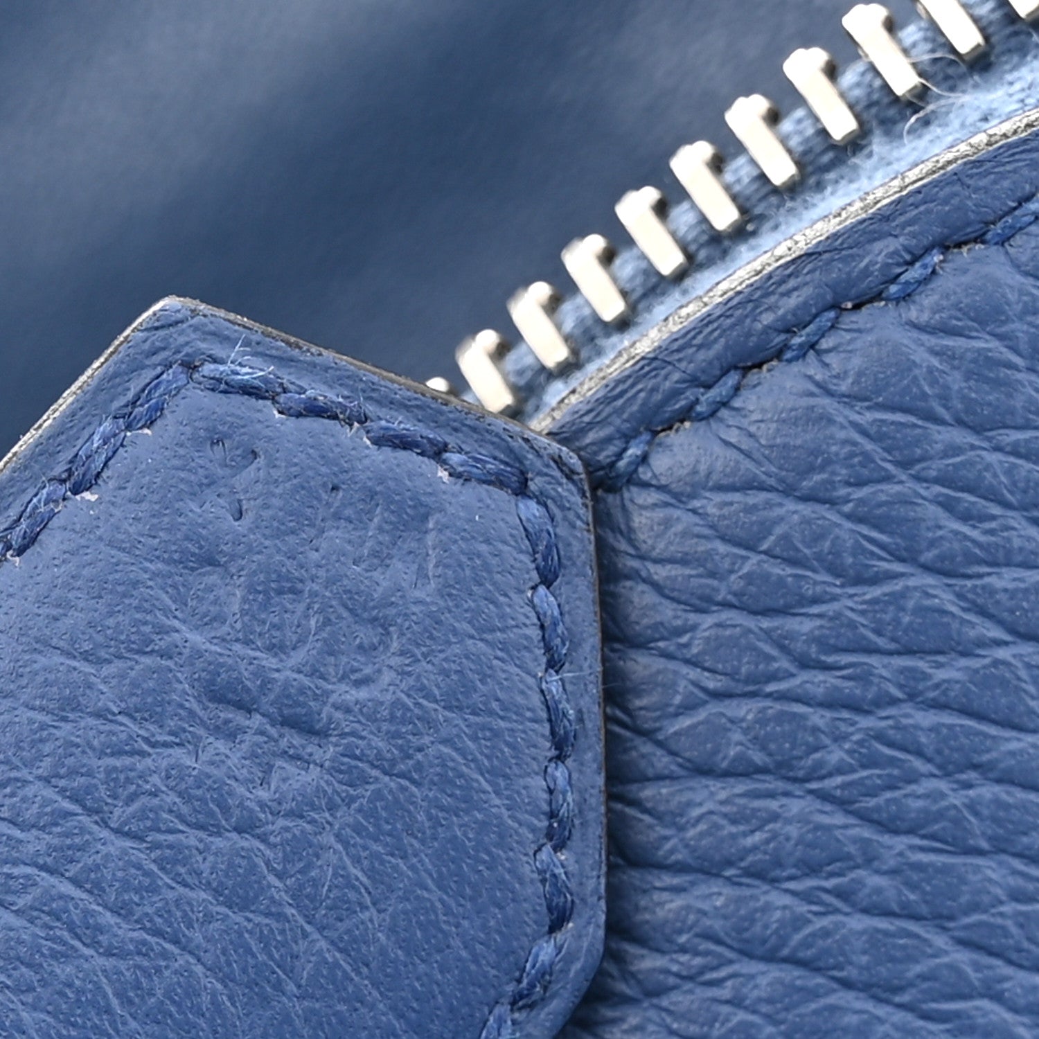 Hermes Taurillon Clemence Bolide 31 Bleu Agate 7 of 11