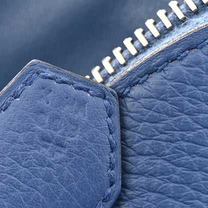 Hermes Taurillon Clemence Bolide 31 Bleu Agate 7 of 11