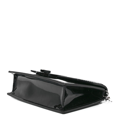 Christian Louboutin Patent Calfskin Mini Elisa Baguette Black 9 of 11