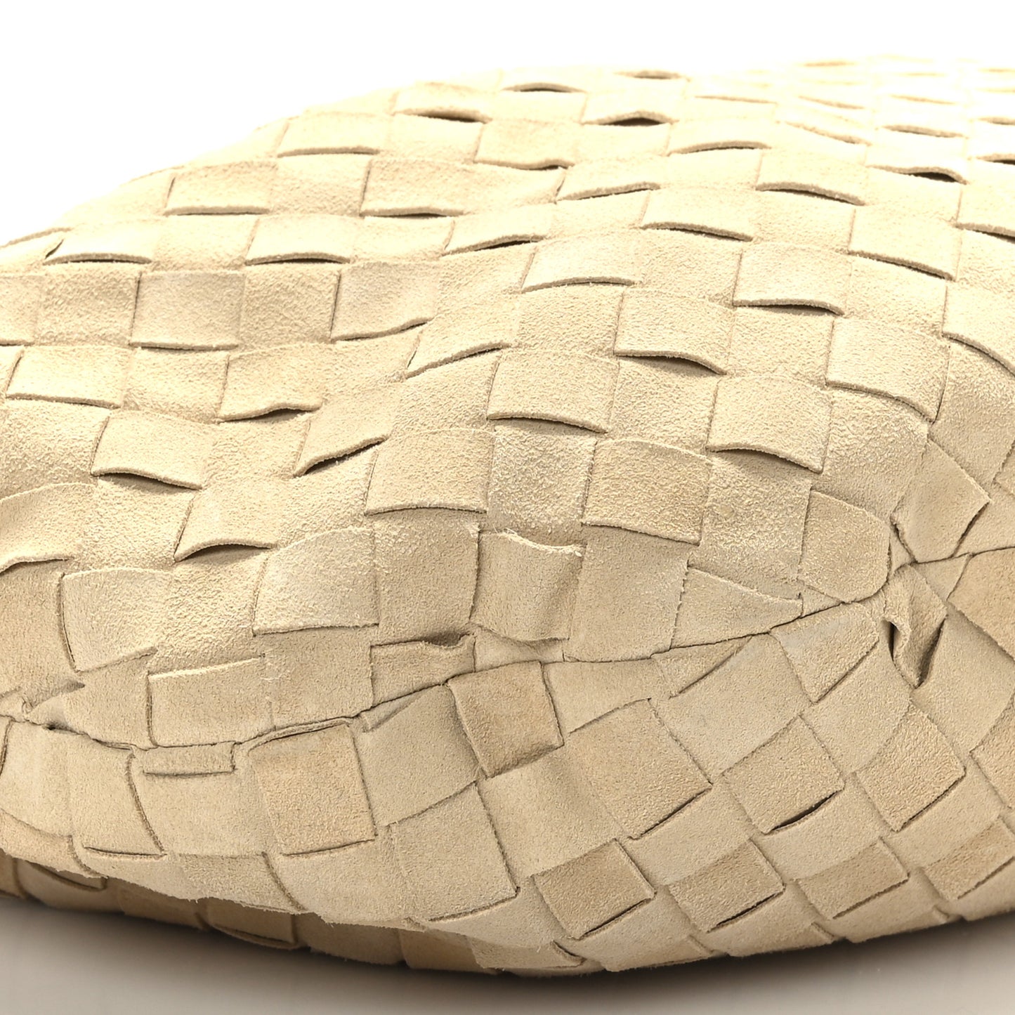 Suede Calfskin Intrecciato Teen Jodie Hobo Taupe
