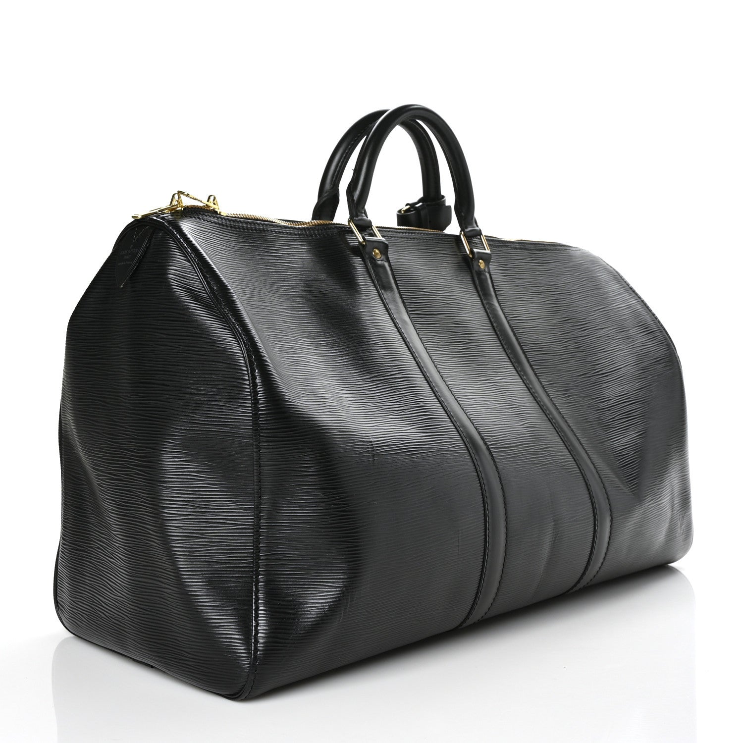 Louis Vuitton Epi Keepall 50 Black 3 of 9