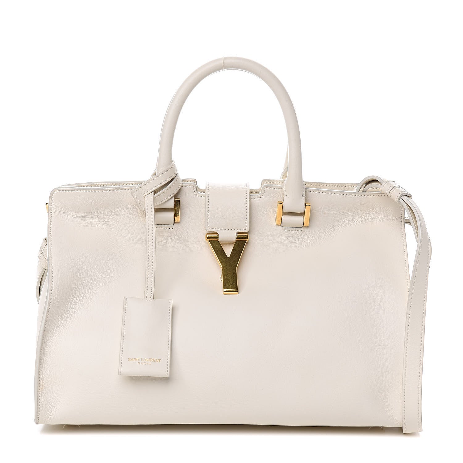 Saint Laurent Calfskin Small Classic Y Cabas White 1 of 15