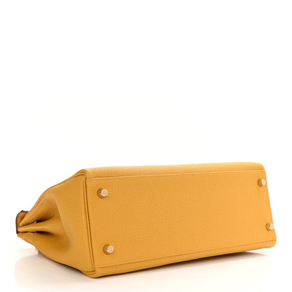 Hermes Togo Kelly Retourne 32 Jaune Ambre 4 of 12
