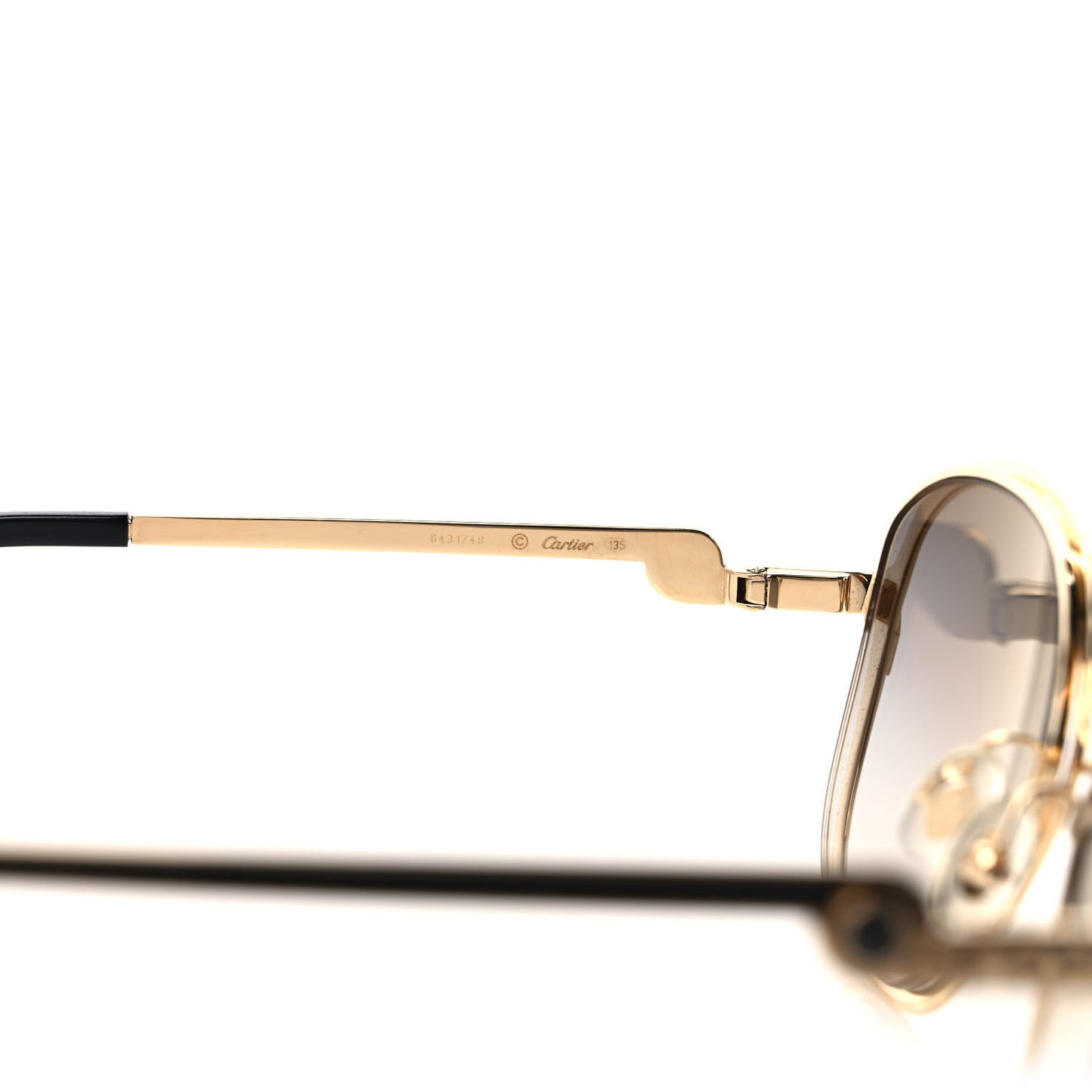 Panthere De Cartier Sunglasses Gold Black