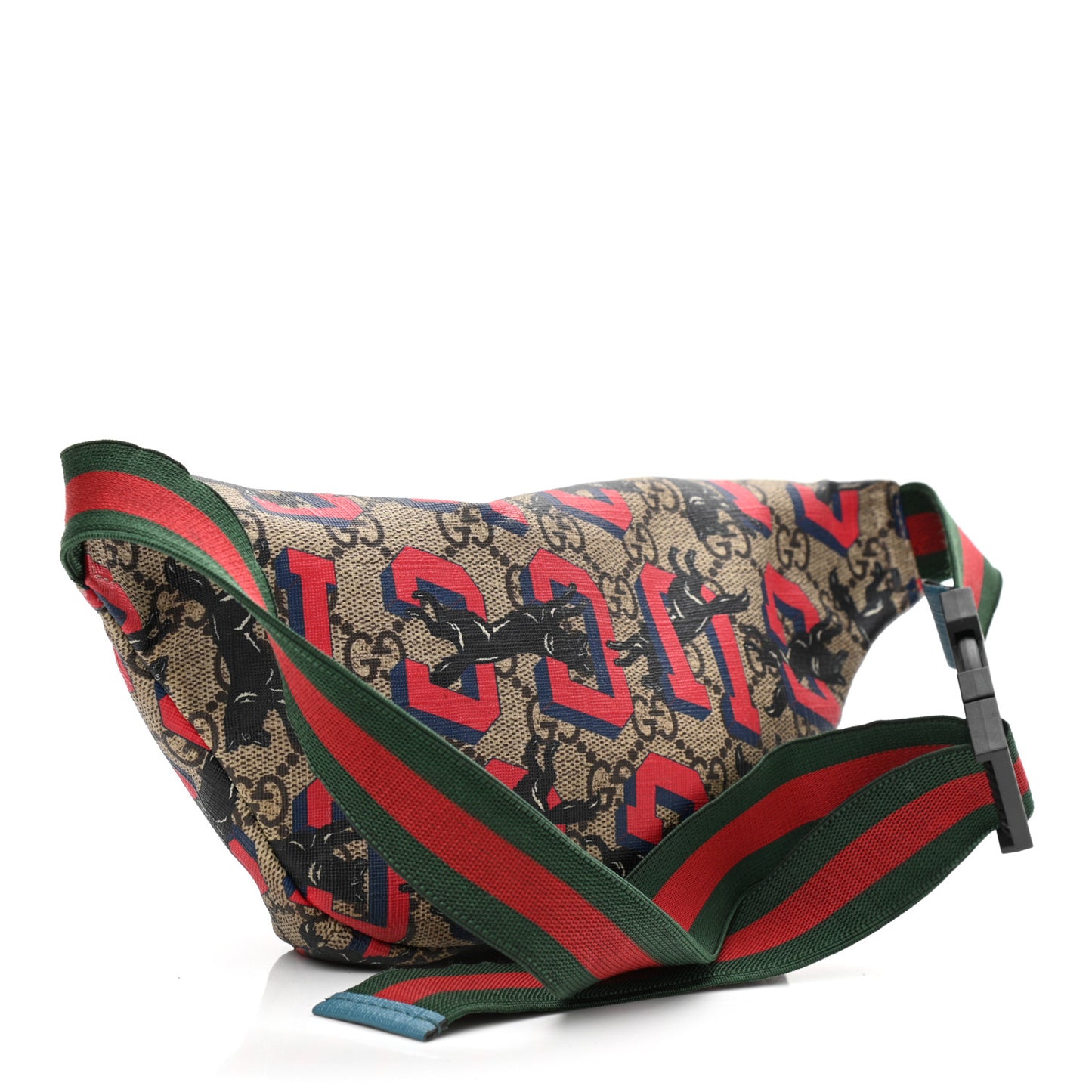 GG Supreme Monogram Gucci Wolf Belt Bag