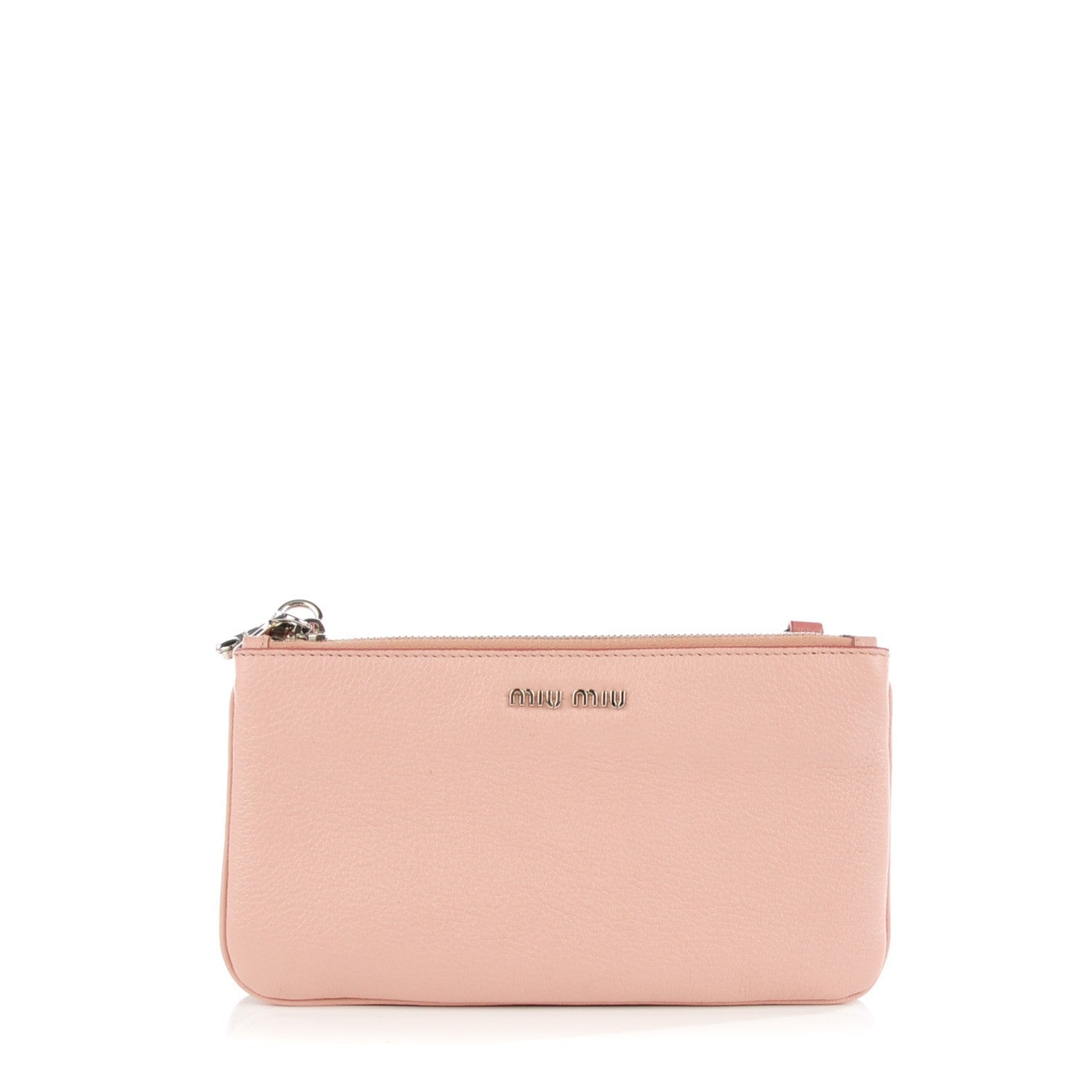 Miu Miu Goatskin Madras Bi-Color Crossbody Bag Orchidea 1 of 8