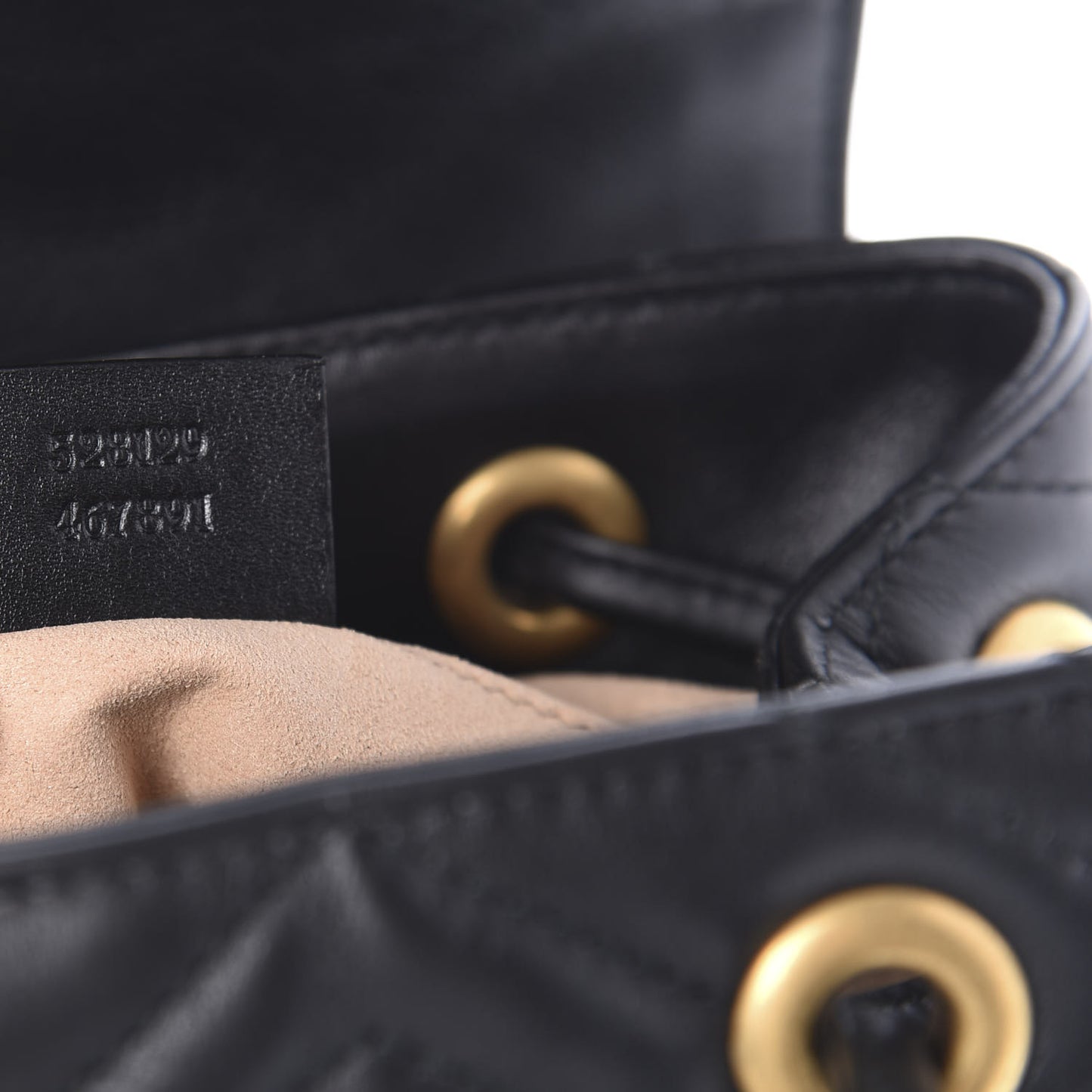 Calfskin Matelasse GG Marmont Flap Backpack Black