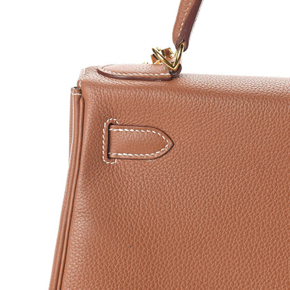 Hermes Togo Kelly Retourne 28 Gold 28 of 34