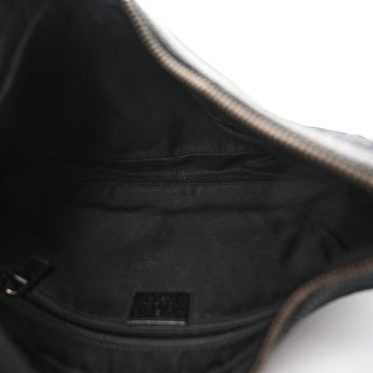 Gucci Monogram Medium Half Moon Hobo Black 5 of 10