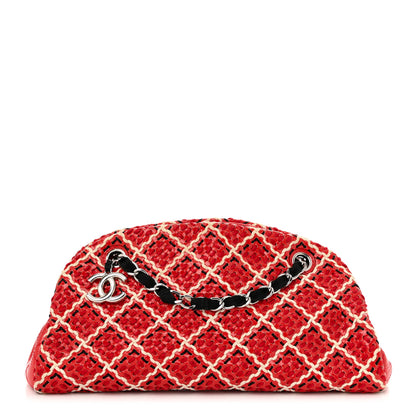 Chanel Patent Hand Embroidered Just Mademoiselle Red 1 of 13