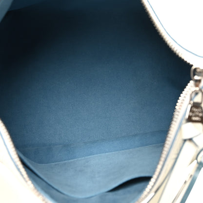 Louis Vuitton Mahina Beaubourg Hobo MM Snow Orage Blue 5 of 10