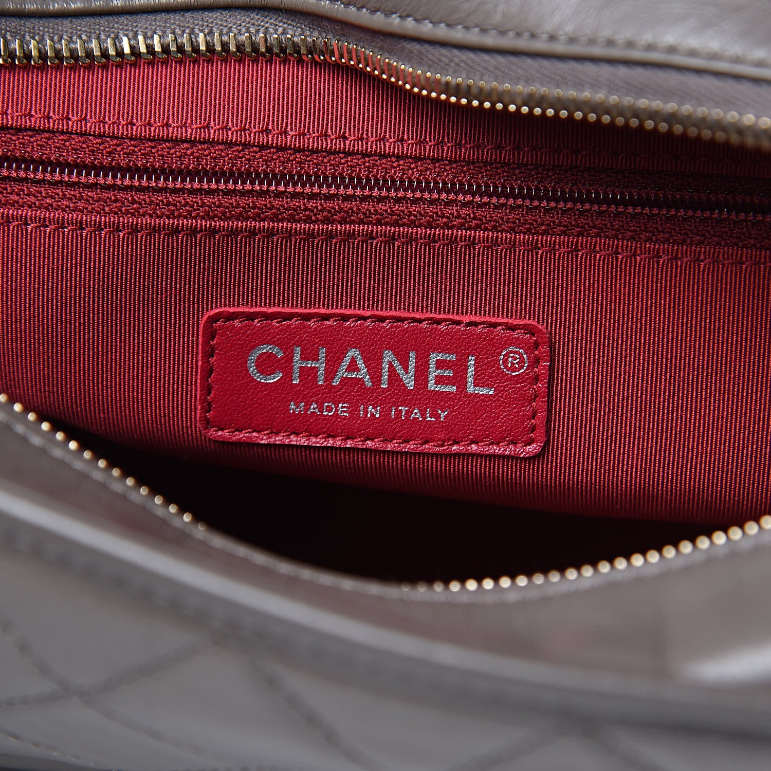 Chanel Aged Calfskin Quilted Medium Gabrielle Hobo Grey 6 of 9