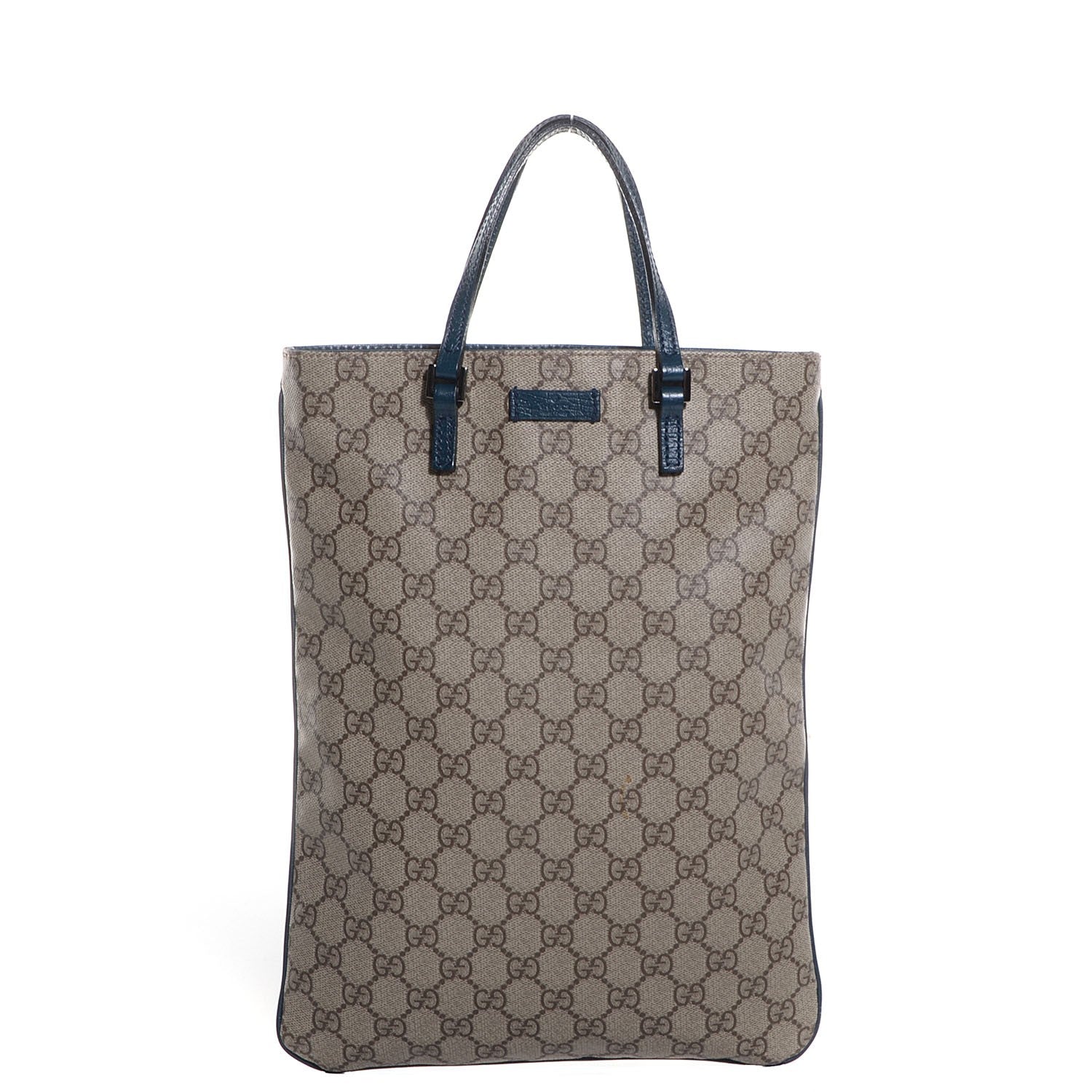 Gucci GG Plus Monogram Flat Vertical Tote Blue 1 of 7