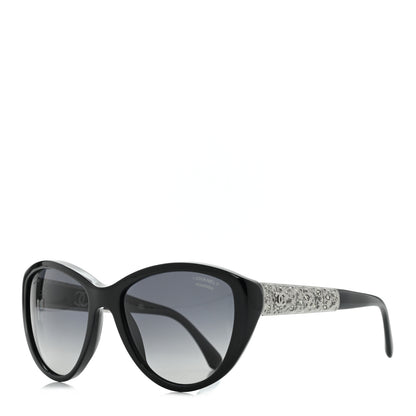 Chanel Crystal Bijoux Polarized Sunglasses 5298-B Black 1 of 8
