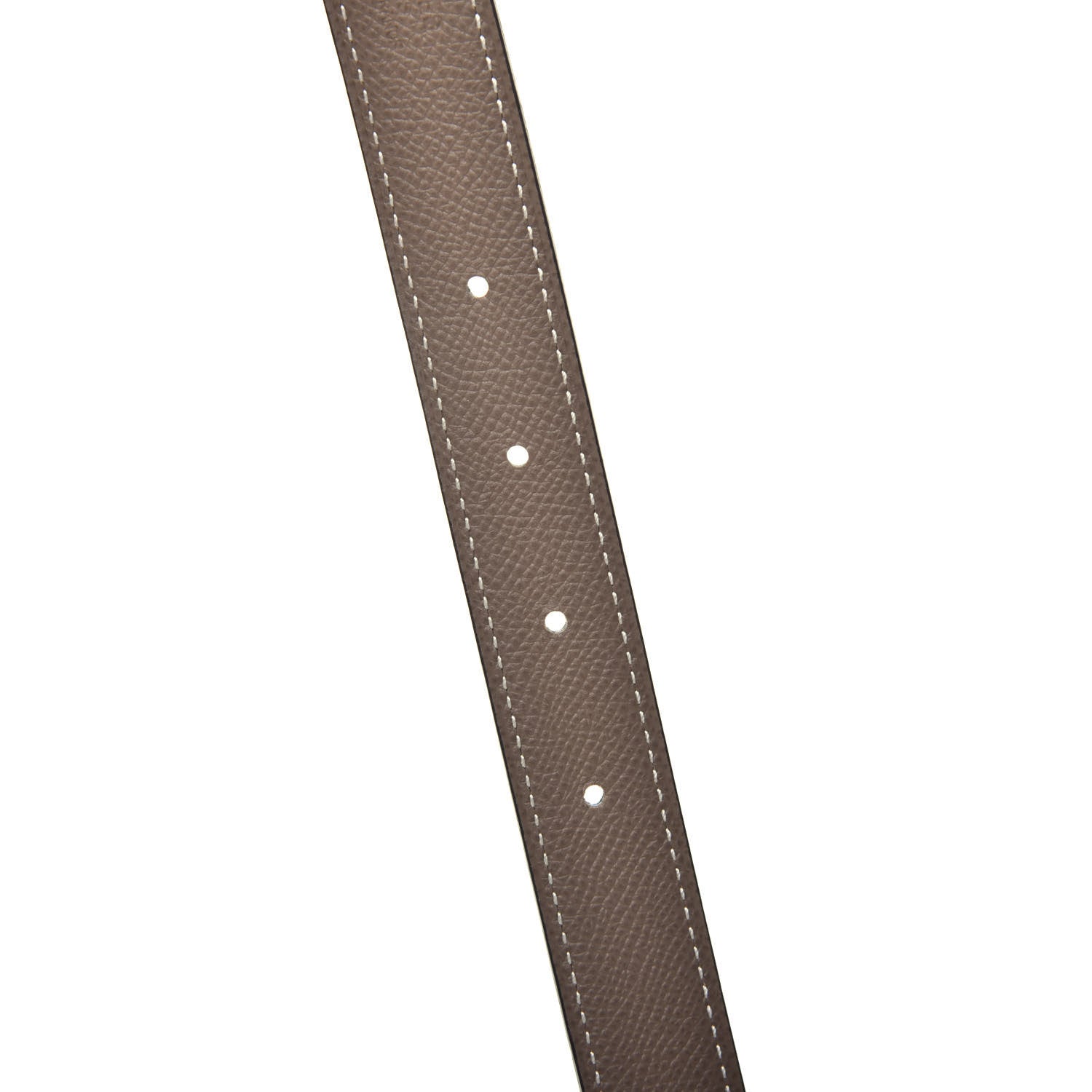 Hermes Swift Epsom 24mm Mini Constance H Belt 75 Black Etoupe 4 of 6