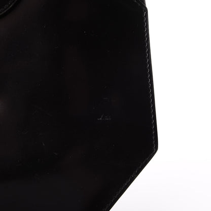 Dolce & Gabbana DELVAUX Patent Calfskin Twist Lock Shoulder Bag Black 9 of 18