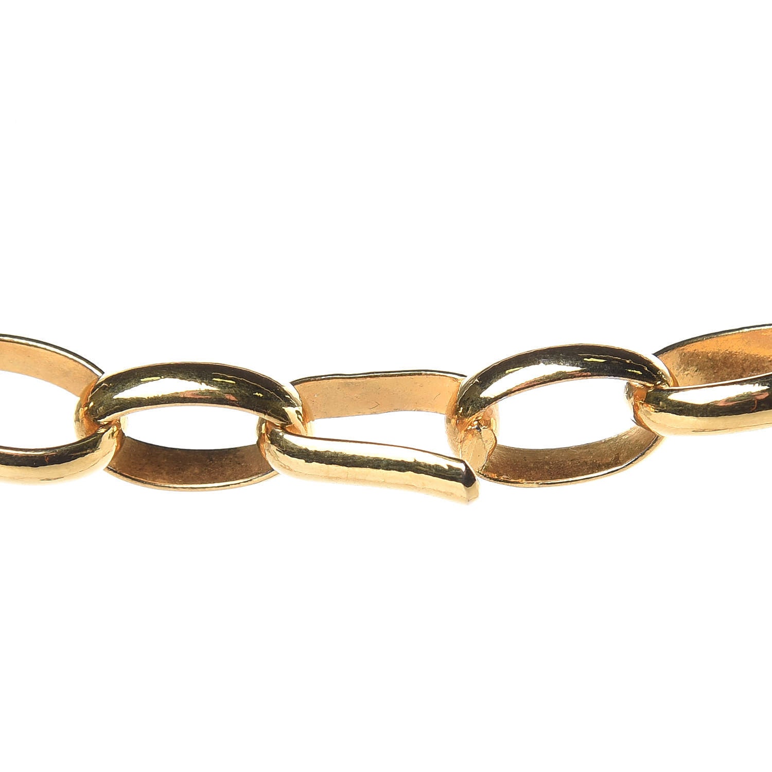 Chanel Oversized Coco Pendant Necklace Gold 5 of 5