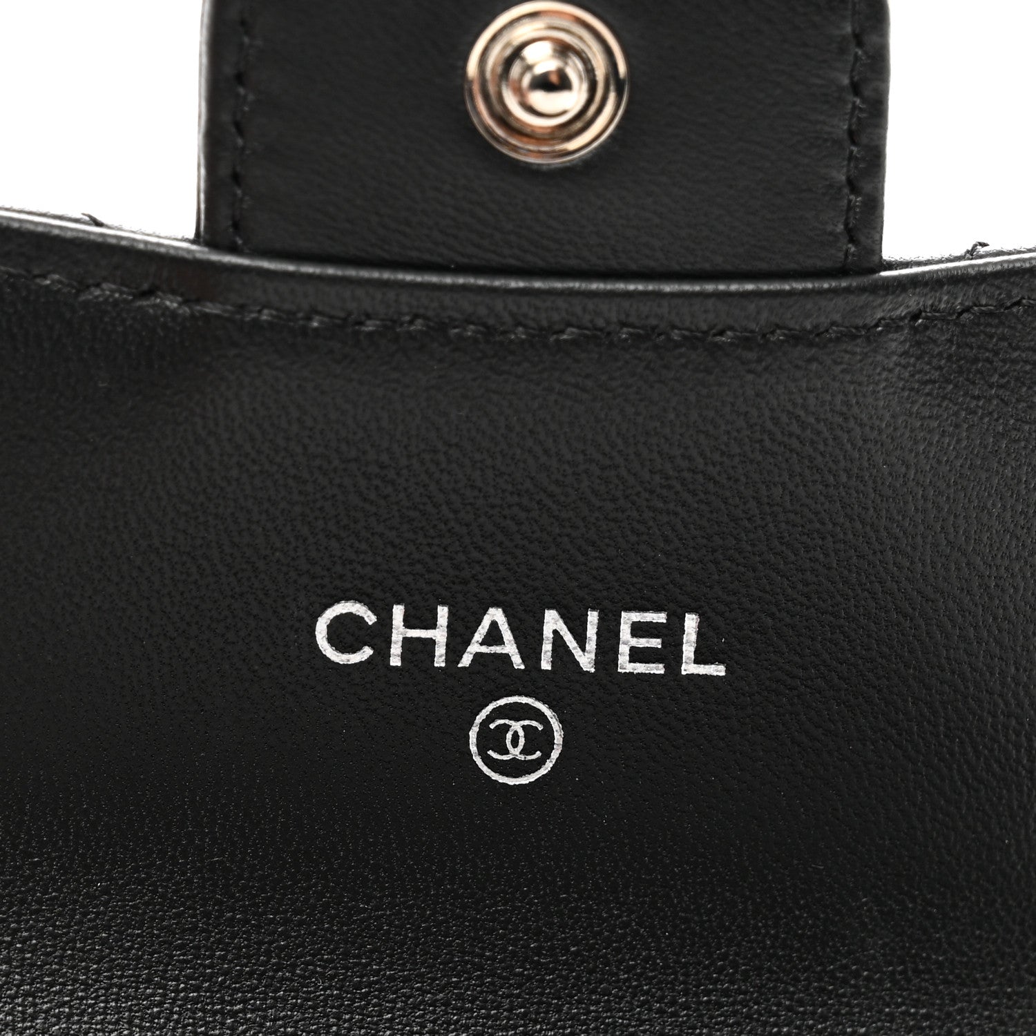 Chanel Lambskin Quilted Flap Card Holder Black 6 of 8