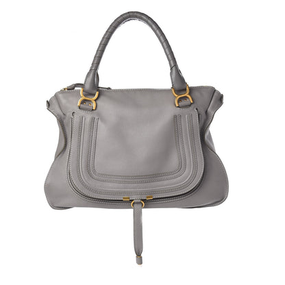 Chloe Calfskin Large Marcie Satchel Cashmere Grey 1 of 11