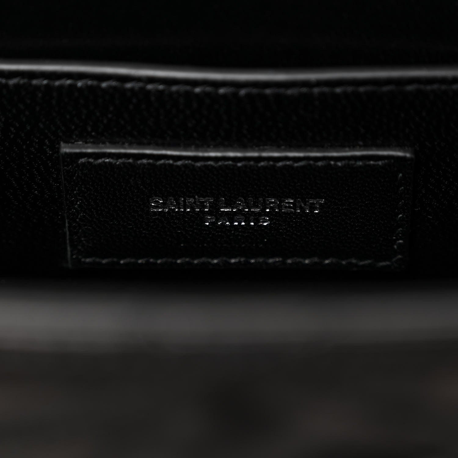 Saint Laurent Lambskin Quilted Monogram June Box Bag Black 6 of 10