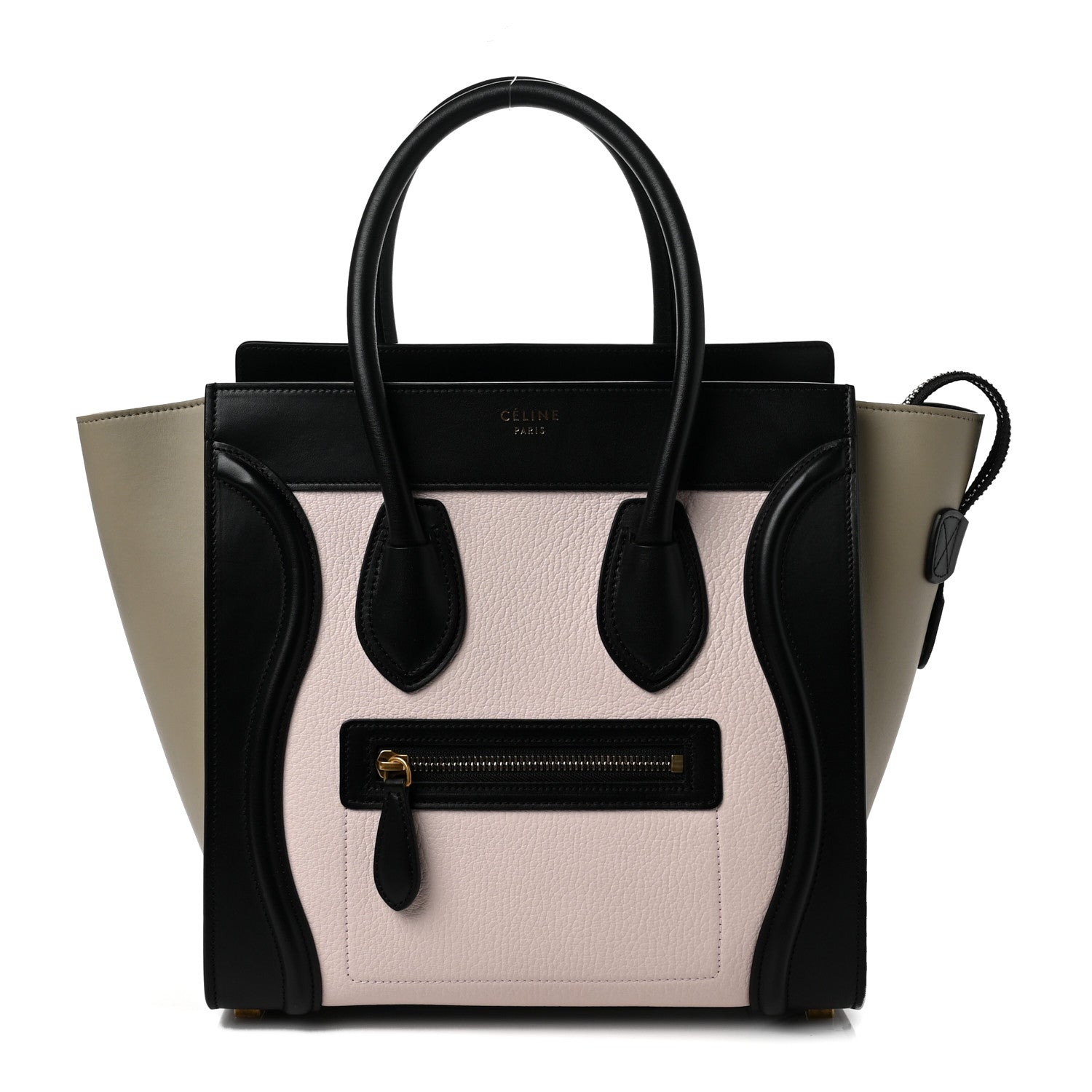 Celine Goatskin Smooth Calfskin Micro Tri-Color Luggage Olive 1 of 8