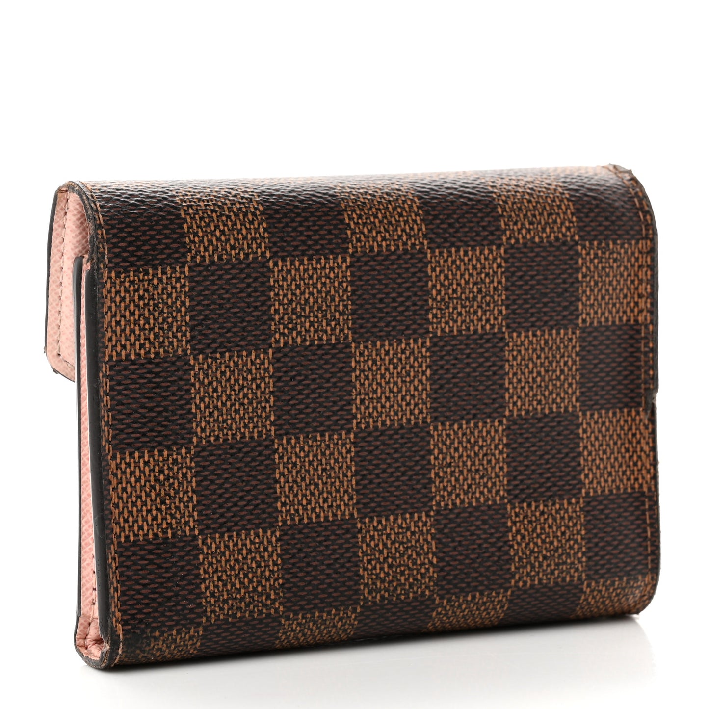 Damier Ebene Victorine Wallet Rose Ballerine