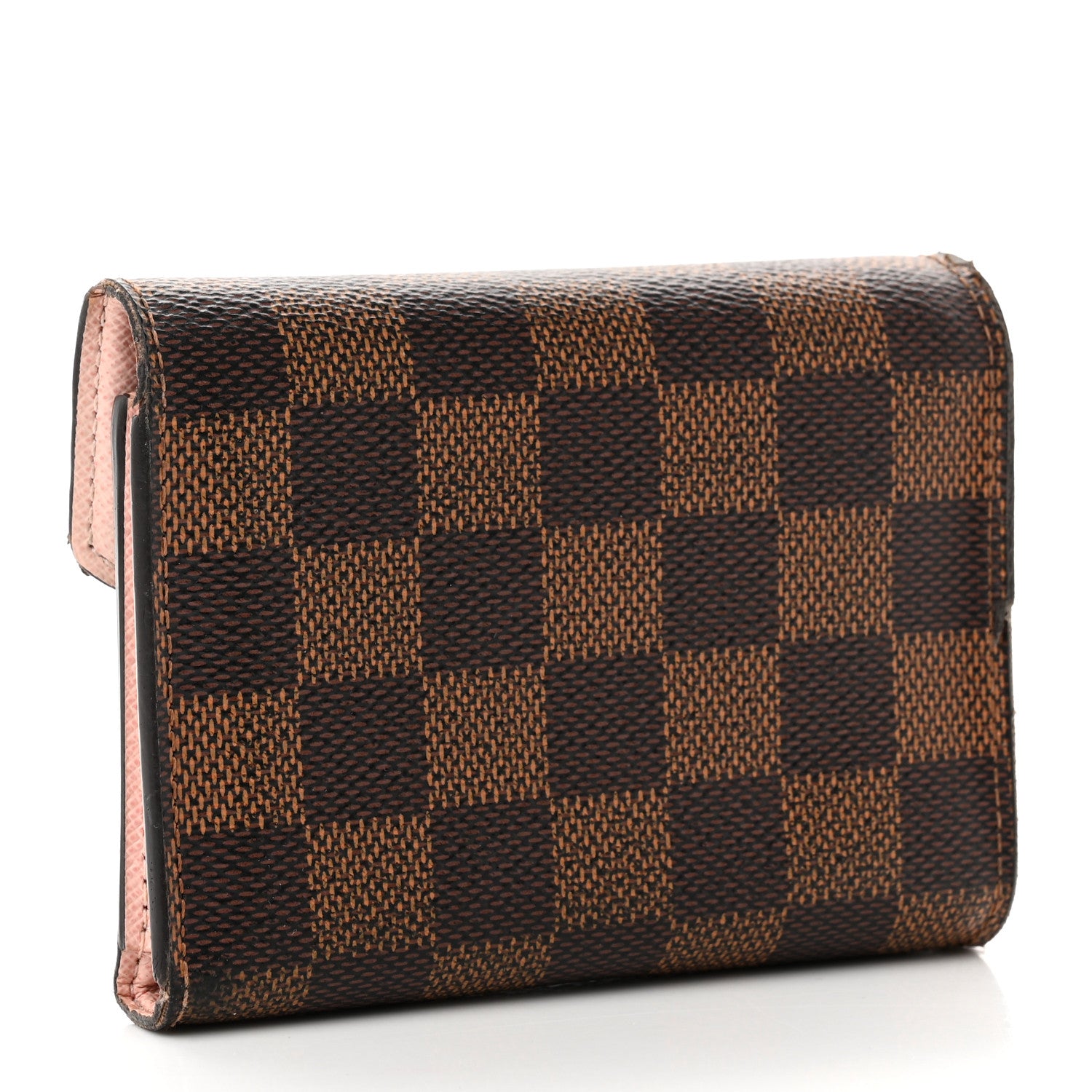 Louis Vuitton Damier Ebene Victorine Wallet Rose Ballerine 2 of 10