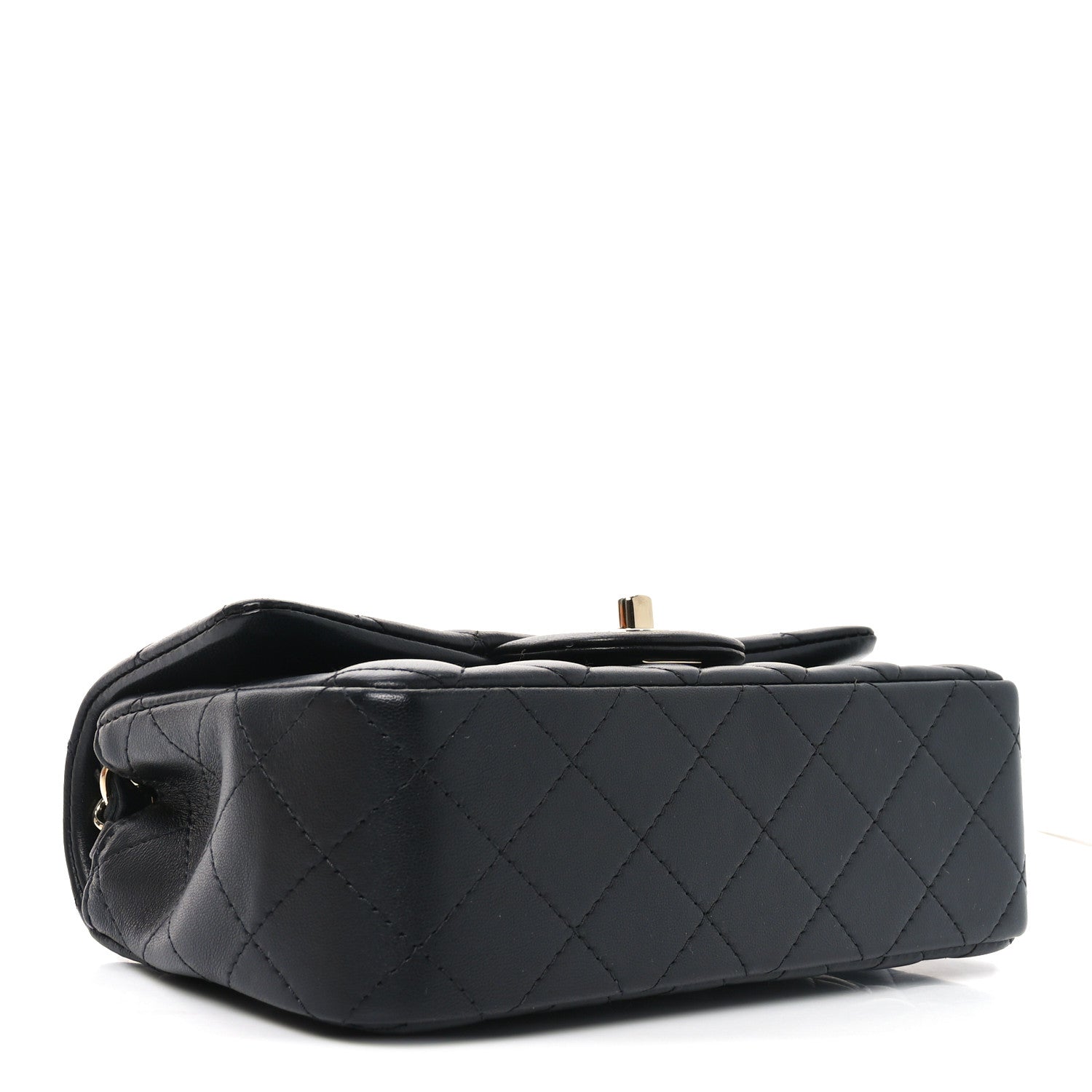 Chanel Lambskin Quilted Mini Rectangular Flap Black 4 of 11