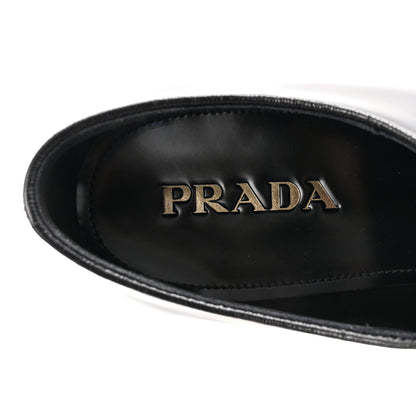Prada Spazzolato Mens Derby Loafers 9 Black 8 of 9