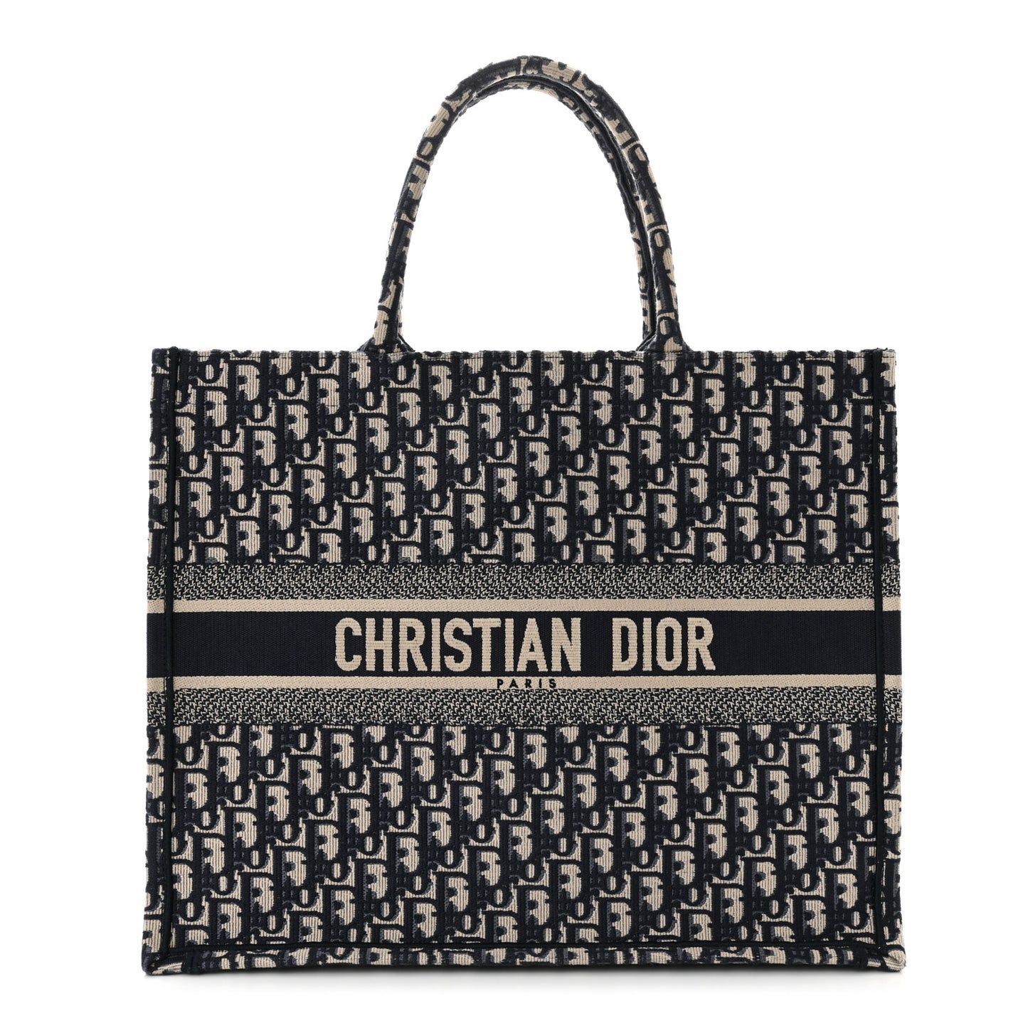 Oblique Large Book Tote Blue Multicolor