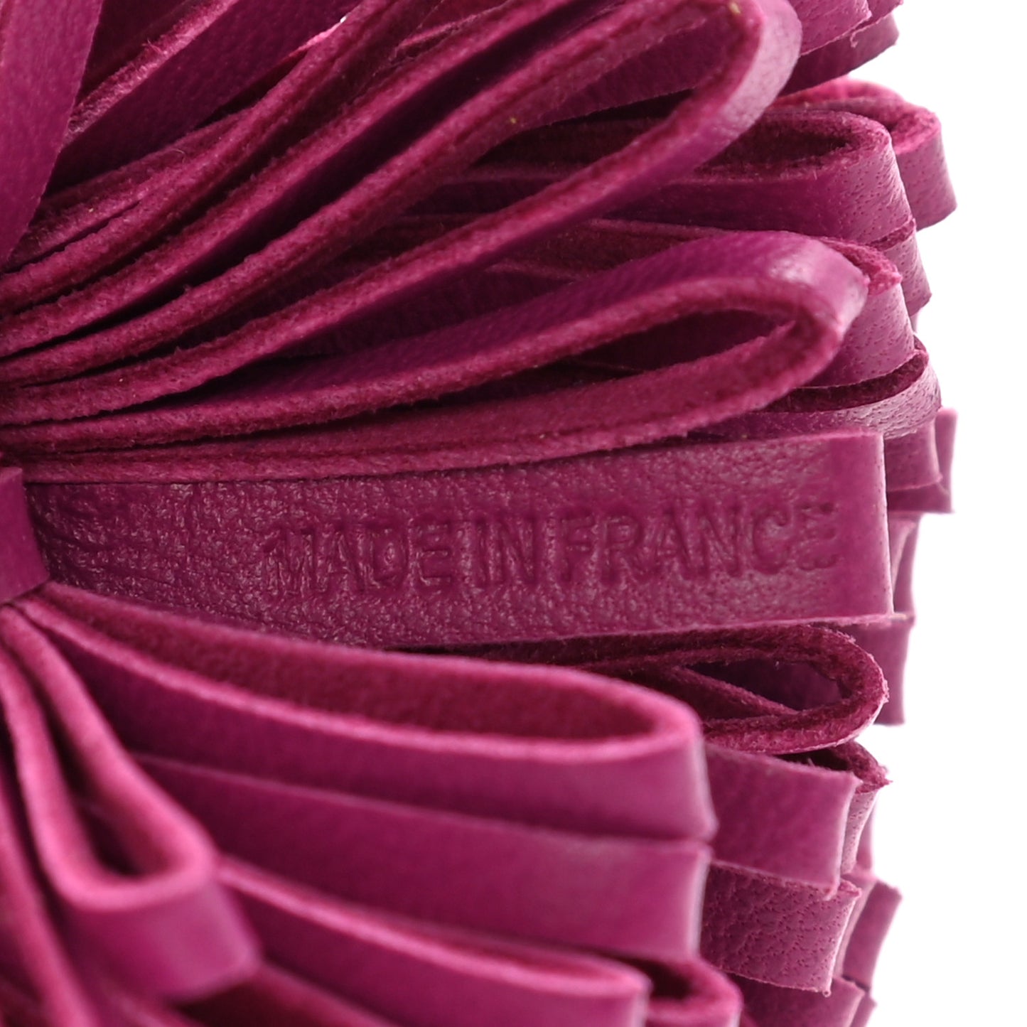 Lambskin Carmen Uno-Dos Key Holder Lime Rose Pourpre