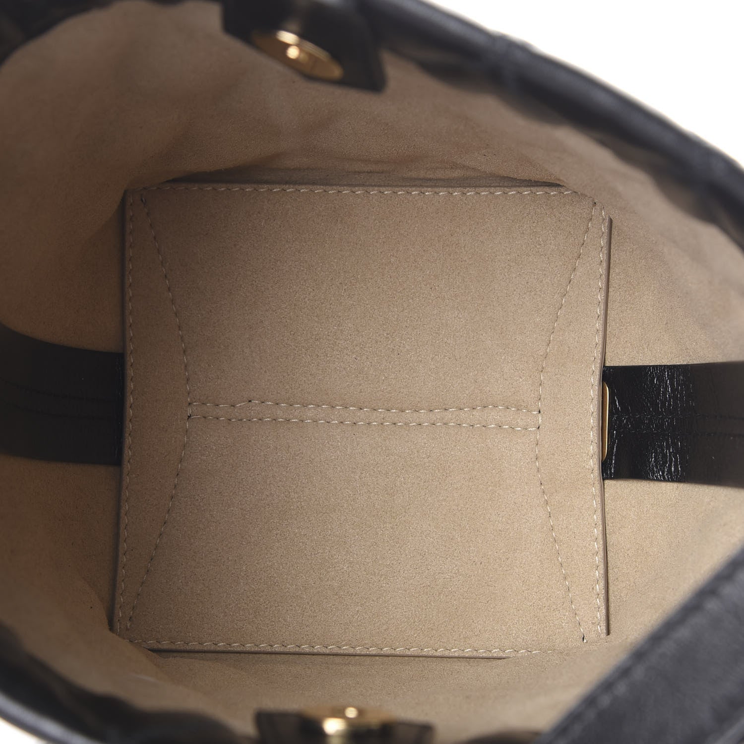 Givenchy Lambskin Quilted Mini GV Bucket Bag Black 4 of 8