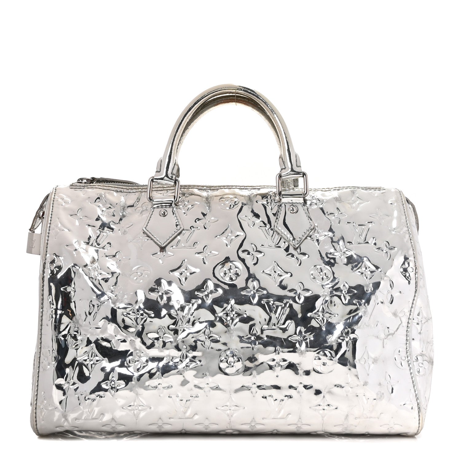Louis Vuitton Monogram Miroir Speedy 30 Silver 1 of 9