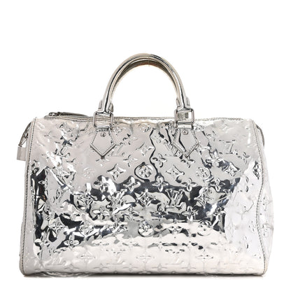 Louis Vuitton Monogram Miroir Speedy 30 Silver 1 of 9