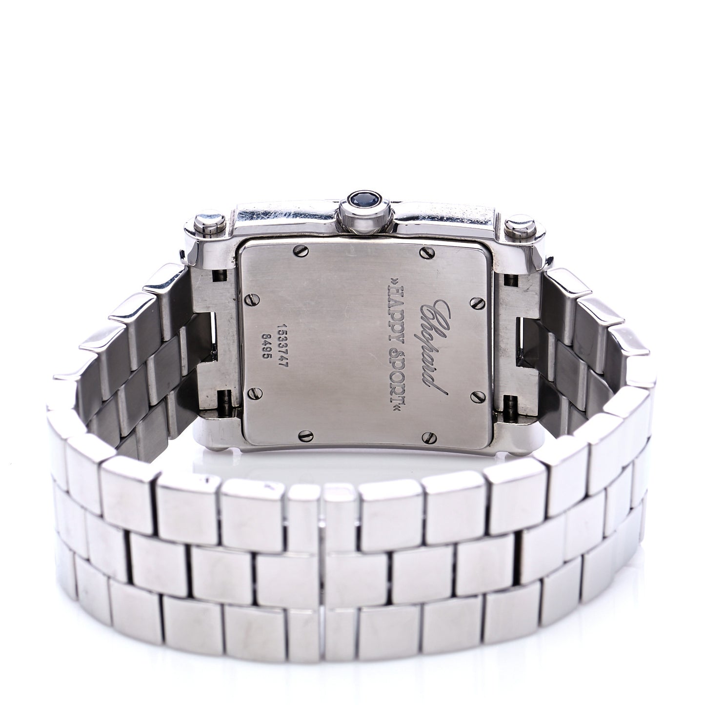 Stainless Steel 7 Diamond 29mm Happy Sport Quartz Watch